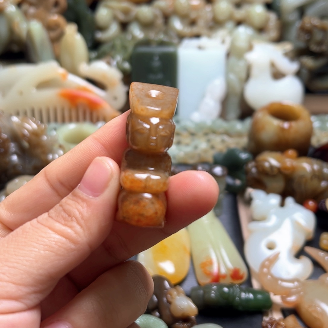 和田玉（糖玉）颈饰未镶嵌