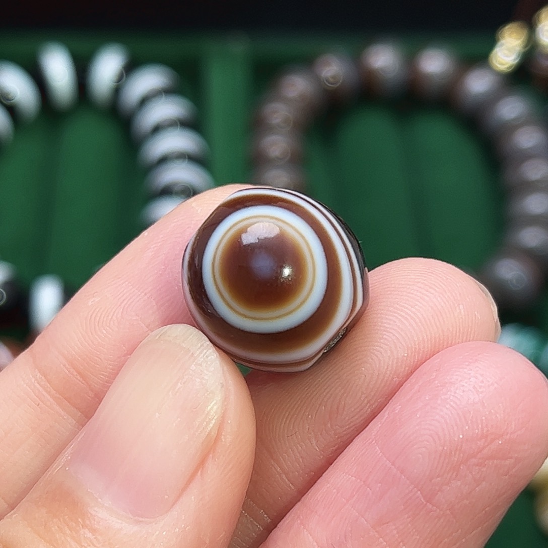 玛瑙/玉髓合金单珠