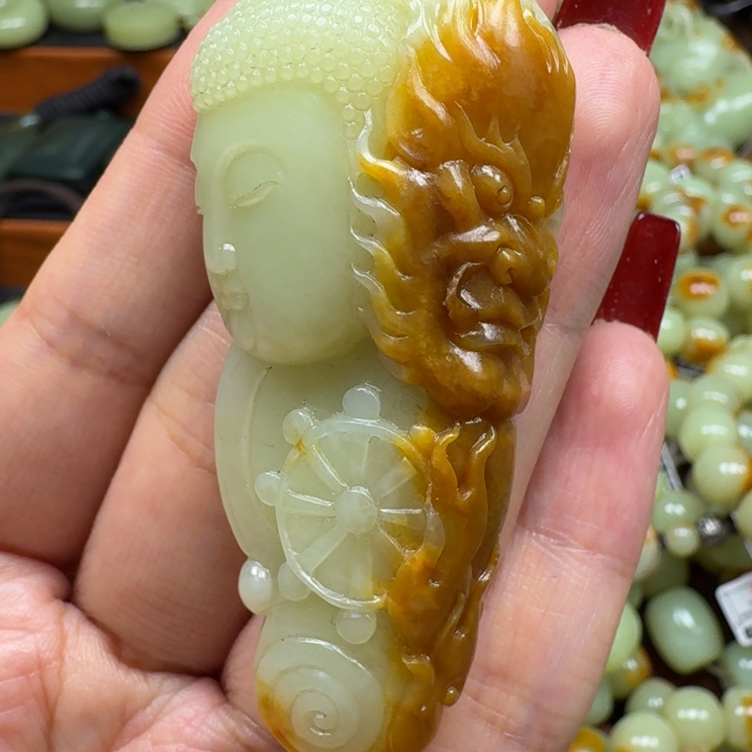 岫岩河磨玉（透闪石质玉）未镶嵌挂件