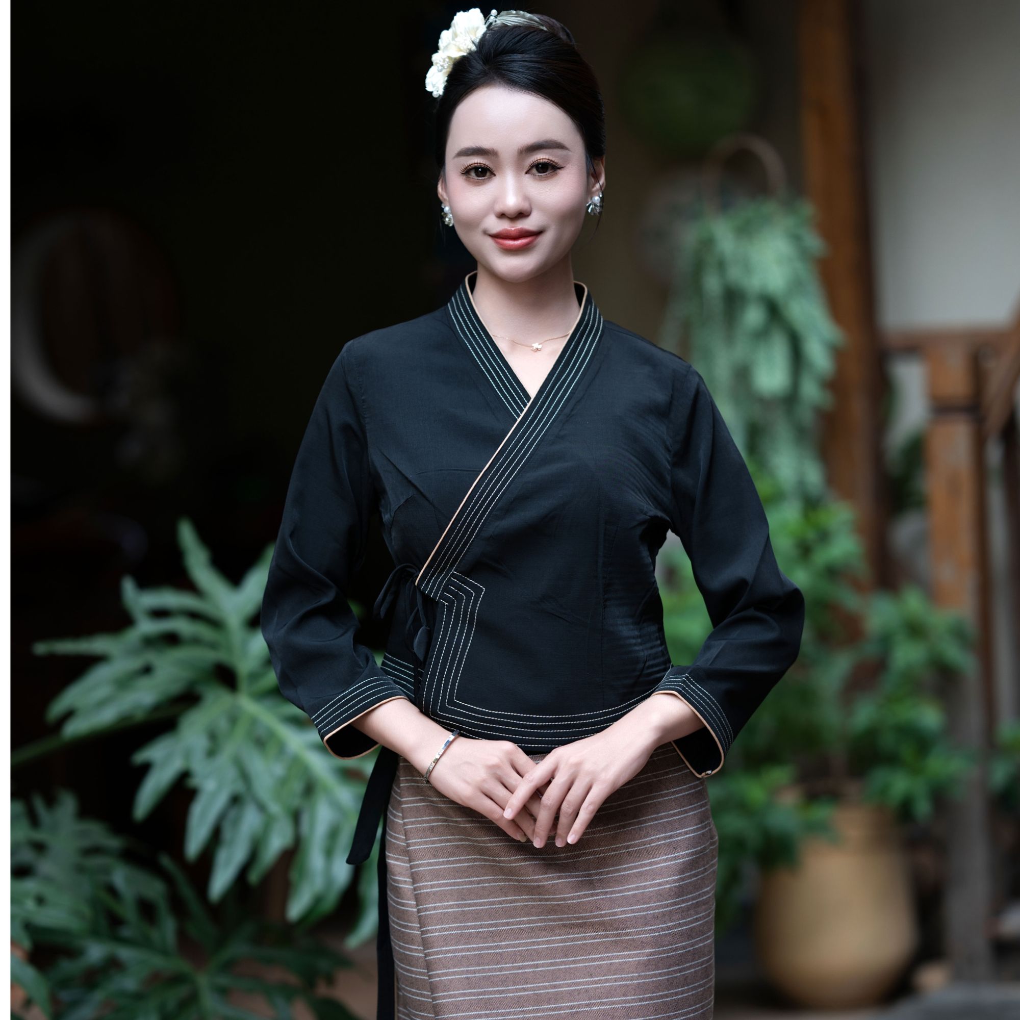 傣族服饰2025新款套装高端简约定制时尚气质复古高级日常工作服装