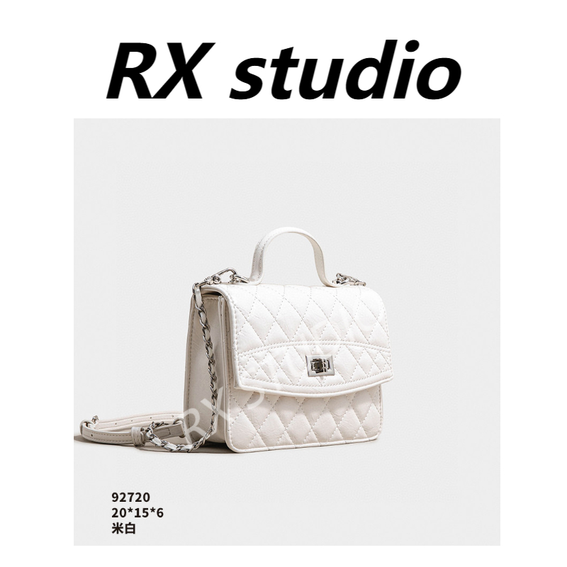 【南沙瑞熙】SK-92720-米白 RAIN.CUN轻奢小众时尚女士包