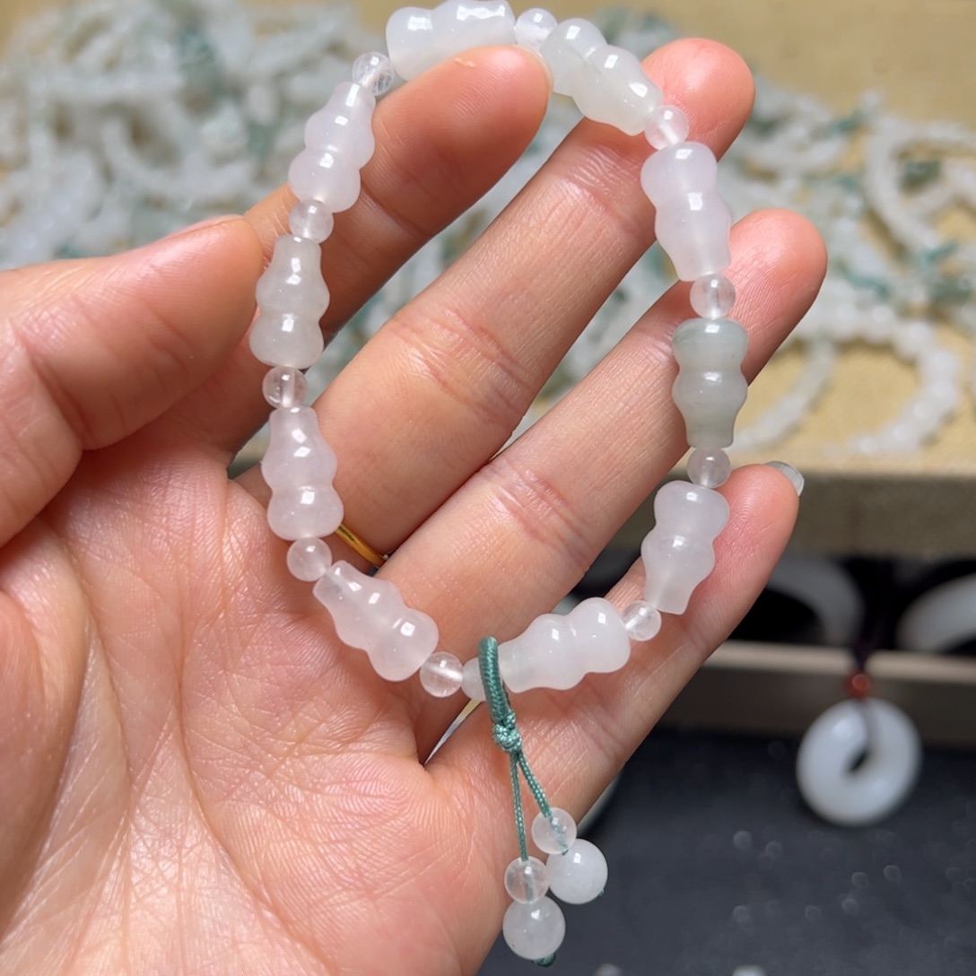 石英质玉未镶嵌手链葫芦