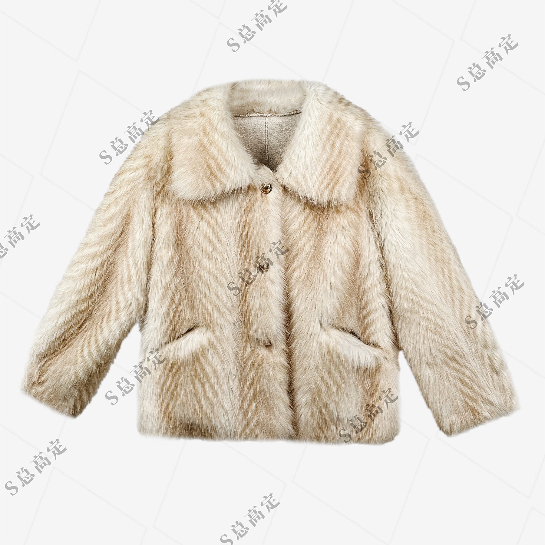 NIMOSHI【倩倩】甜美街头风短款常规香草色短外套W010