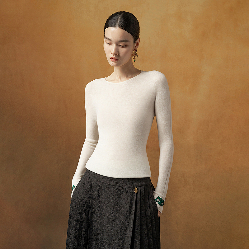 林栖 福袖流光|生活在左2026早春无缝毛衣恭王府联名上衣1961008