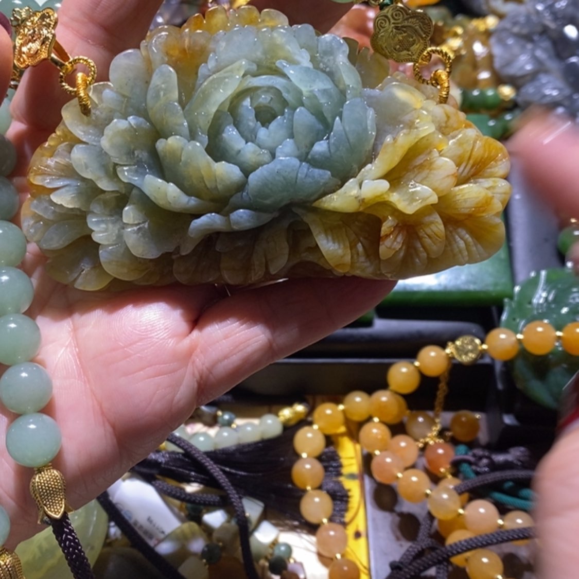 【闪购商品】岫玉毛衣链未镶嵌