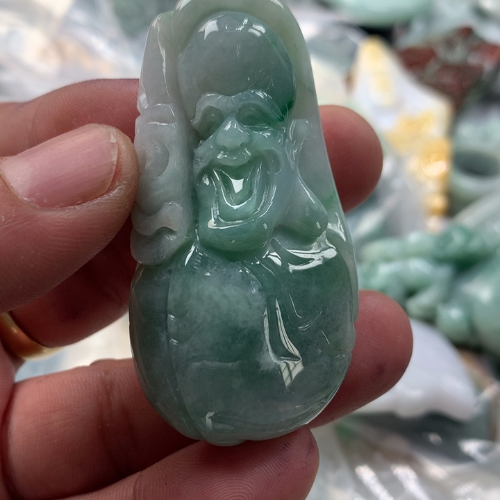 翡翠未镶嵌颈饰保真天然a货翡翠