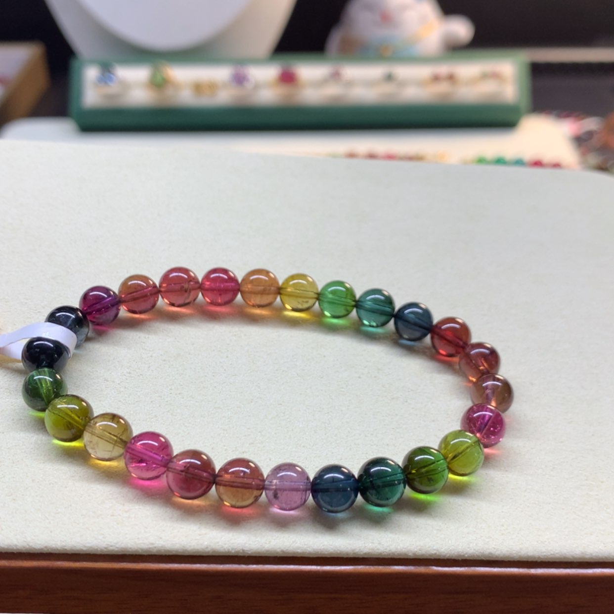 【闪购商品】碧玺手串未镶嵌老矿色标7.2mm