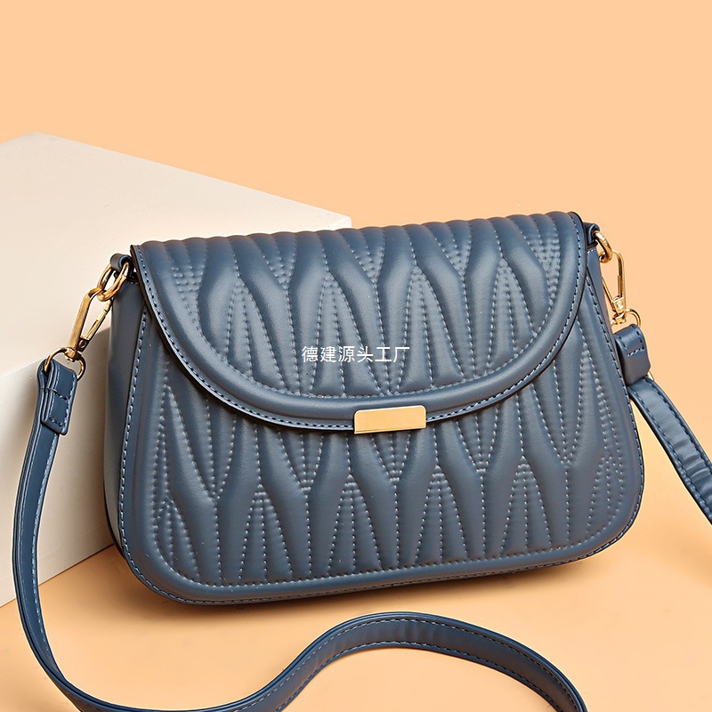 跨境软皮包包女2024新款时尚潮流高级感腋下包简约百搭单肩斜挎包