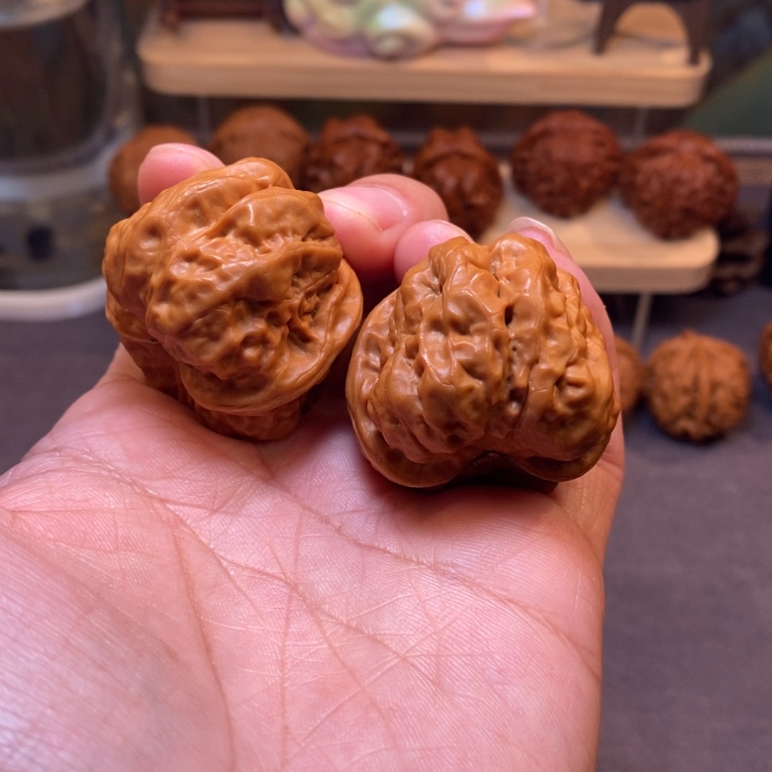 文玩核桃把件全品无修37尺怀柔蛤蟆头