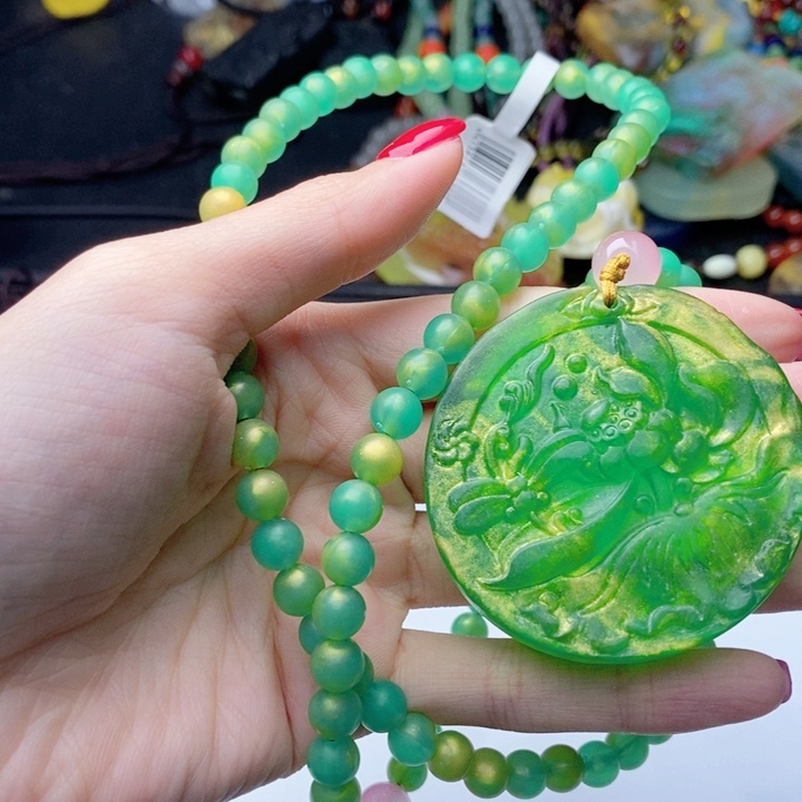 蜜蜡颈饰未镶嵌277套装