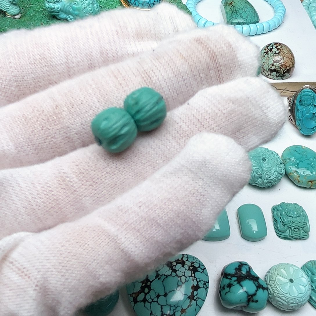 绿松石珠宝奇石未镶嵌