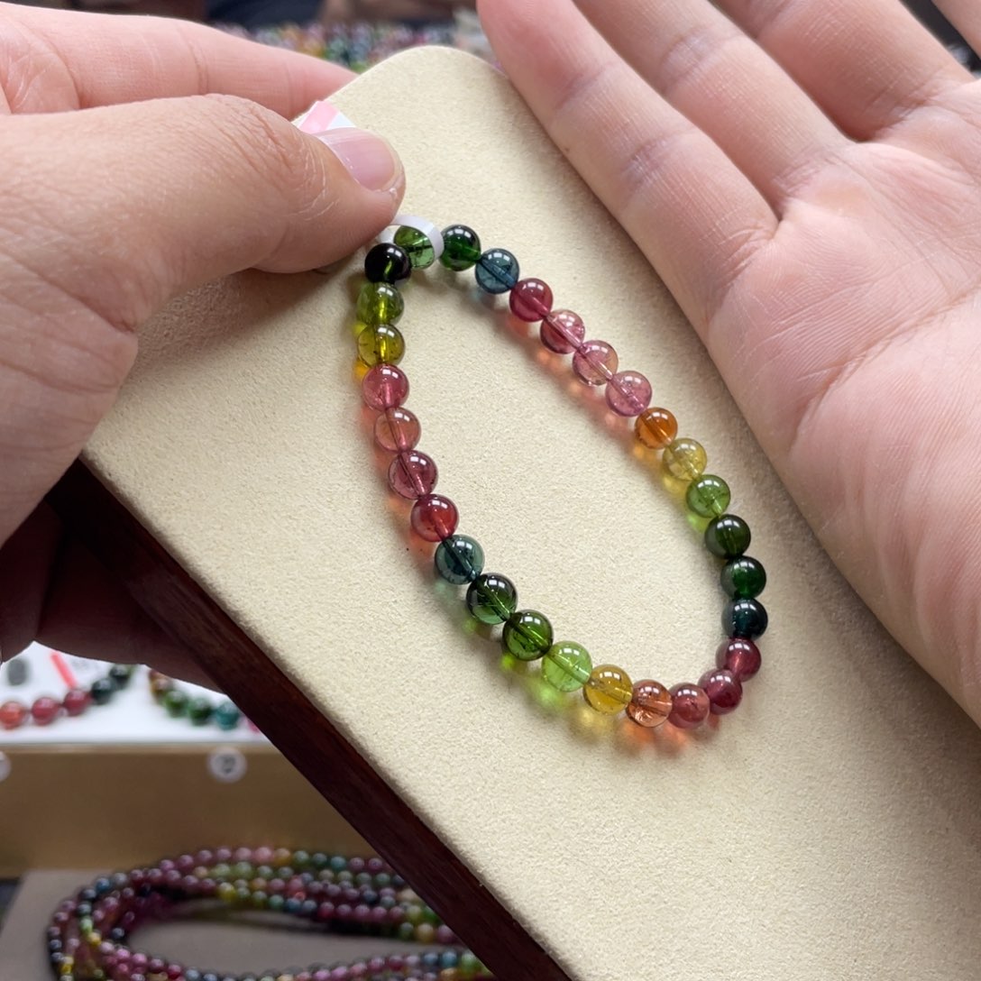 碧玺手串未镶嵌6.5mm.mmmmmmmmm