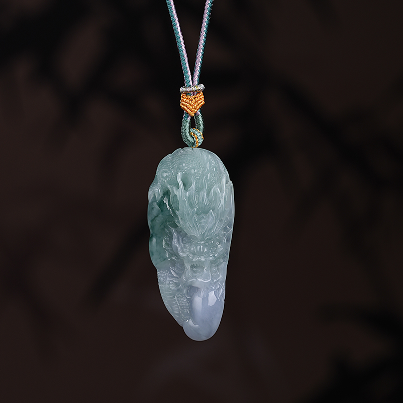 翡翠A货（龙）吊坠-570757