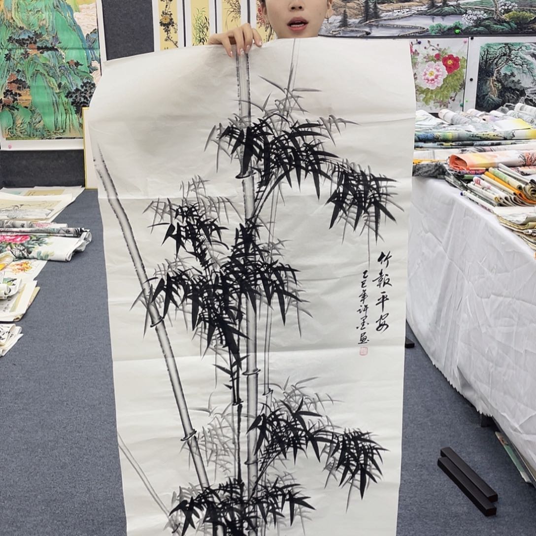 国画国画作品小姐姐放漏…