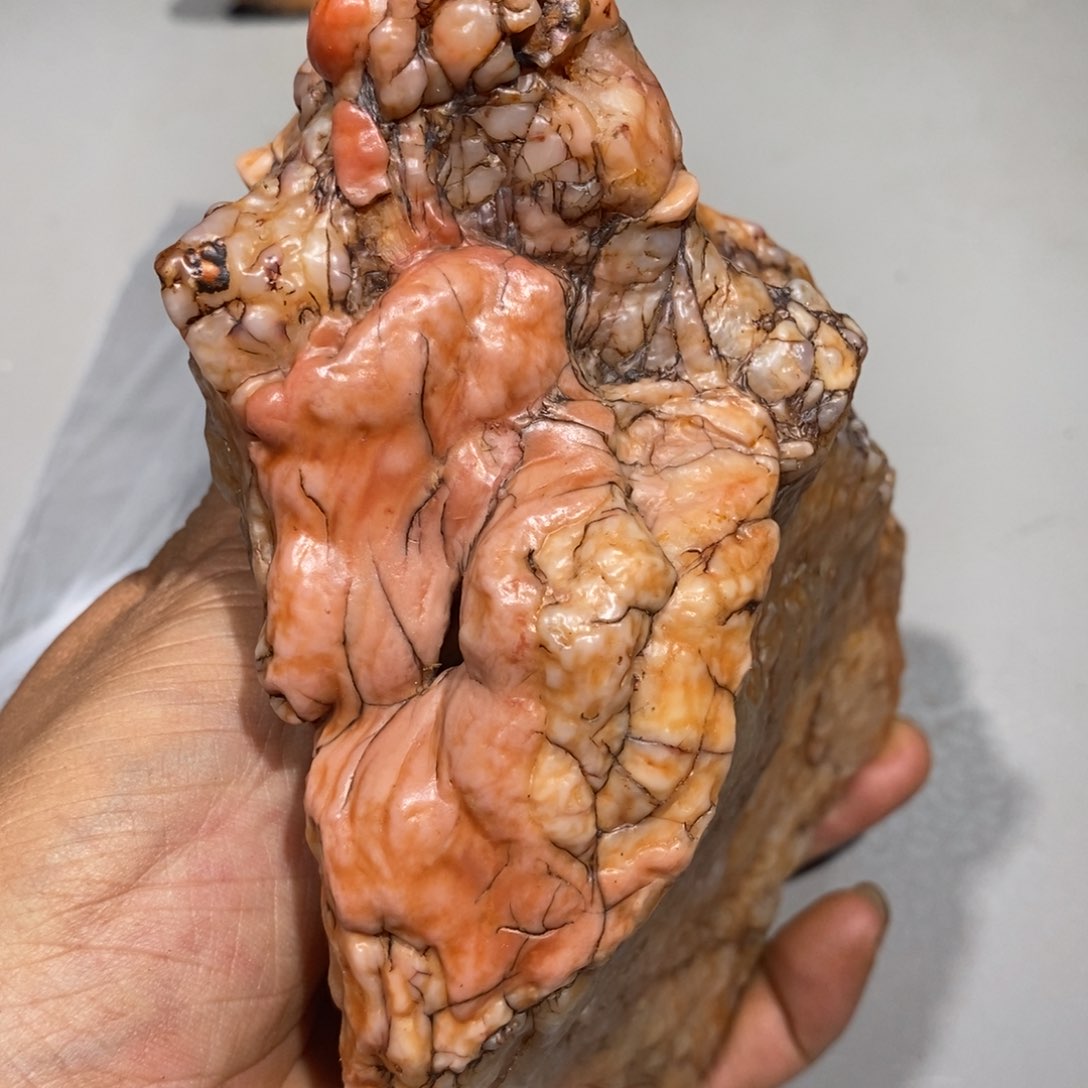 老***头玛瑙/玉髓车挂合金473