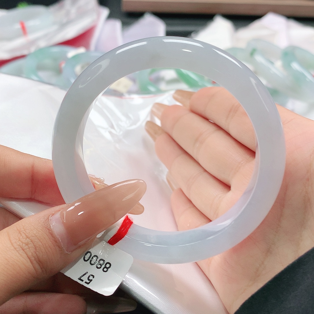 翡翠未镶嵌手镯缅甸天然翡翠