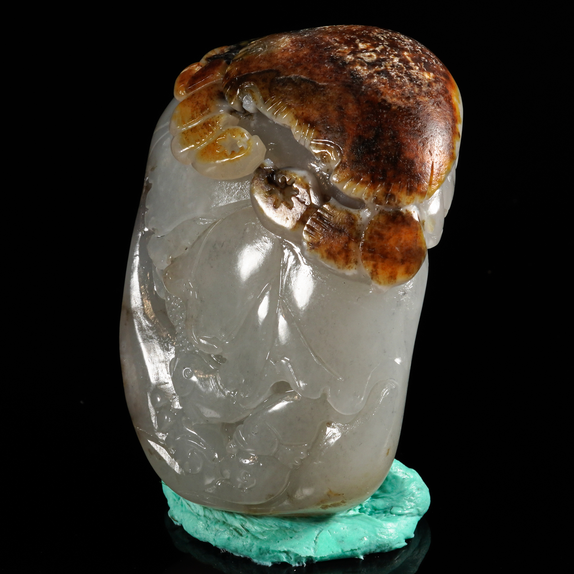 LOT.012和田玉巧雕八方来财/X2672