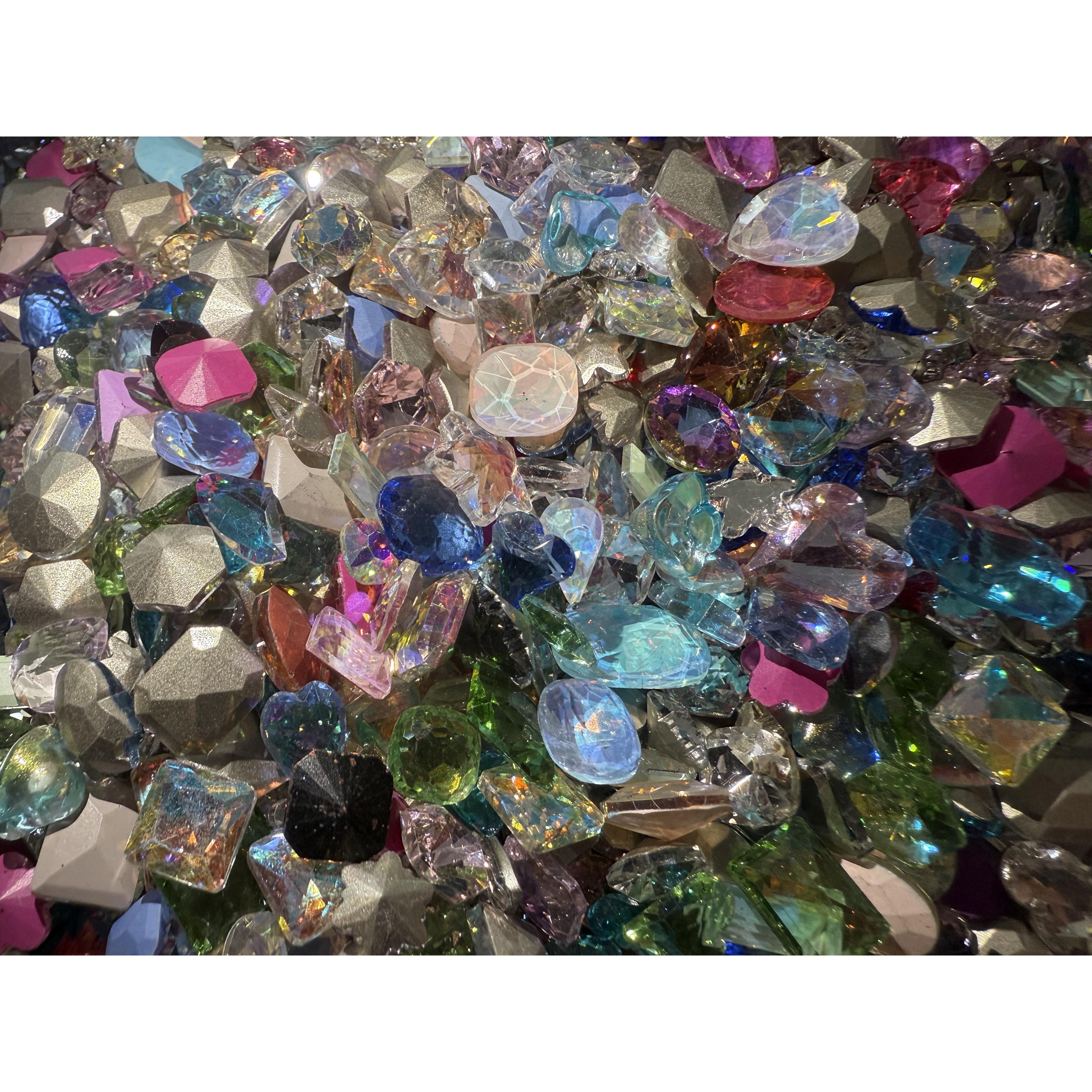 彩色冰透爆闪糖果汽水K9美甲饰品