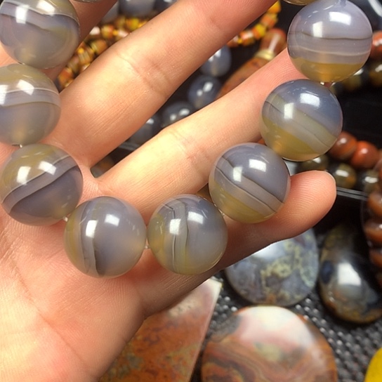 散珠玛瑙/玉髓战国红玛瑙天然手作