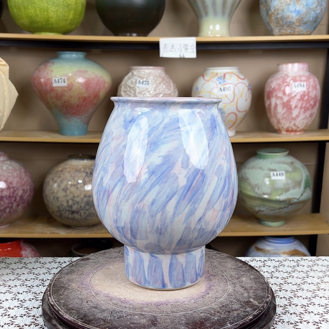 陶瓷59花瓶摆件创意的