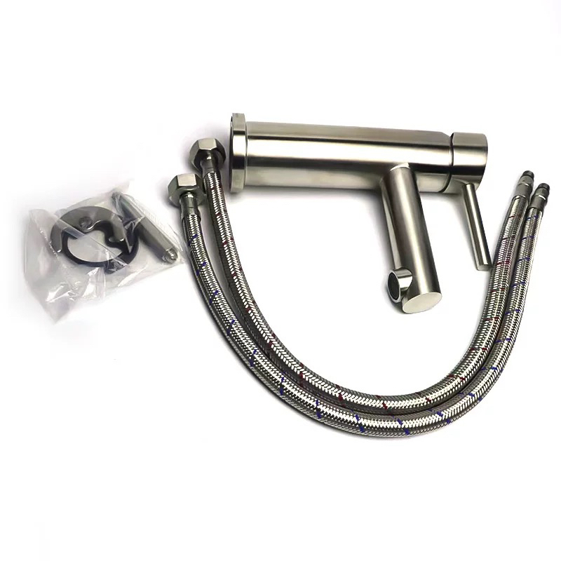 （卫生间洗脸水龙头）卫生间厨房面盆多功能不锈钢洗手盆水龙头