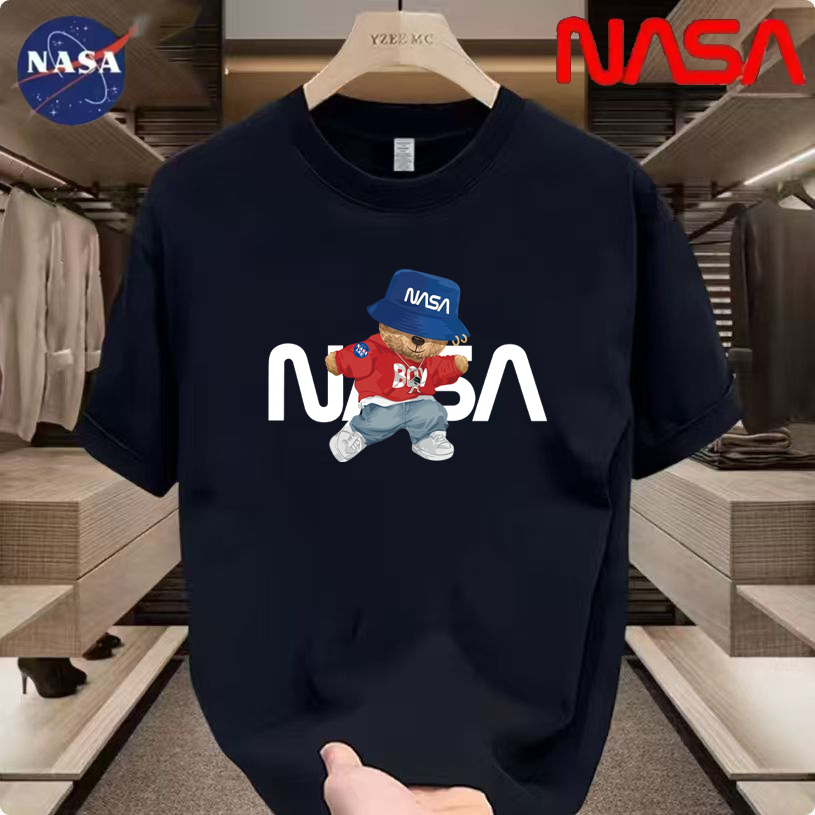 NASA联名纯棉夏季圆领短袖T恤微宽松时尚男女同款休闲百搭06
