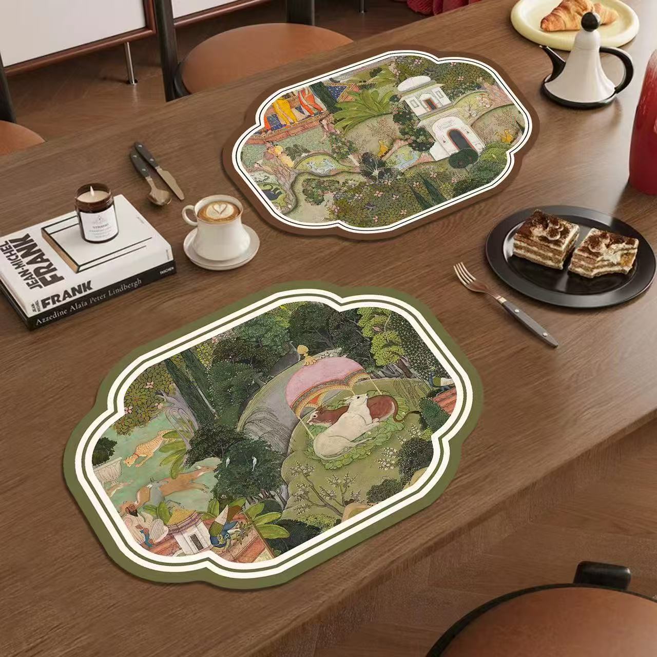 法式复古高级感高颜值吸水隔热防滑沥水垫餐垫