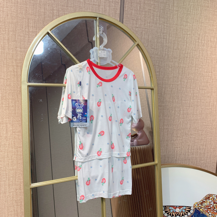 AB484  宝宝七分袖莱赛尔空调服套装 夏季