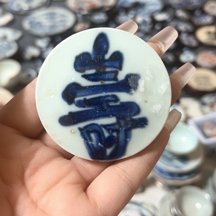 瓷片瓷片茶托喝茶非常不错