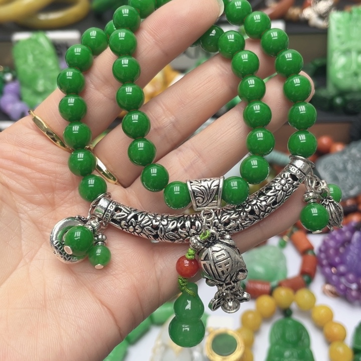 翡翠未镶嵌手链手链51