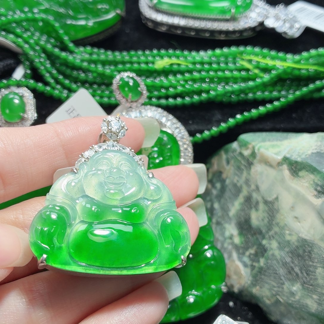 翡翠银S925镶嵌戒指