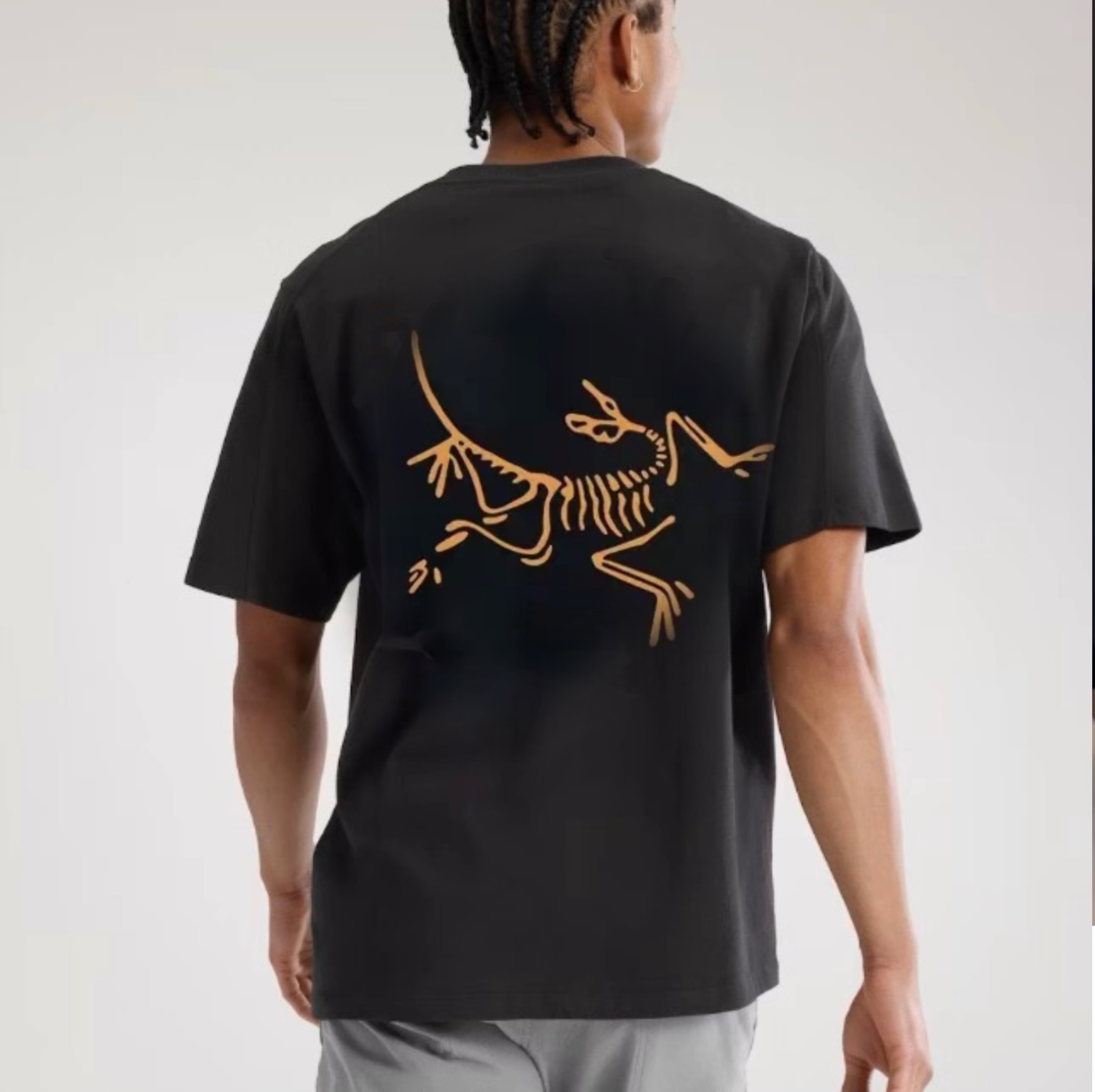 8【奥莱撤柜】茑茑短袖T恤 前胸小标后背大图 个性情侣款  {发正标}