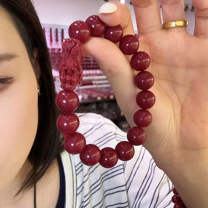 天然辰砂12nm单貔貅