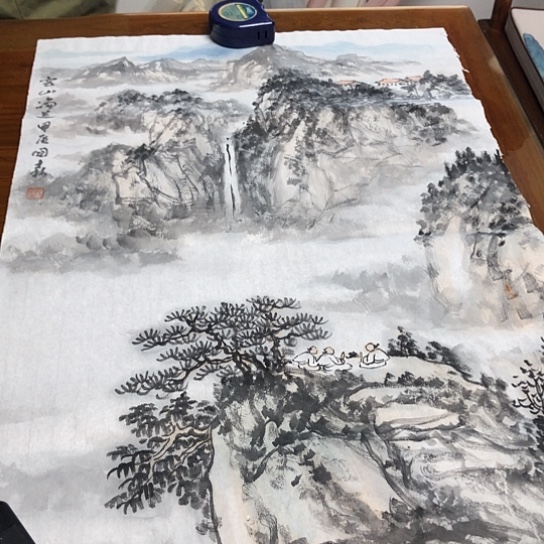 书法洪国森2.8平尺作品