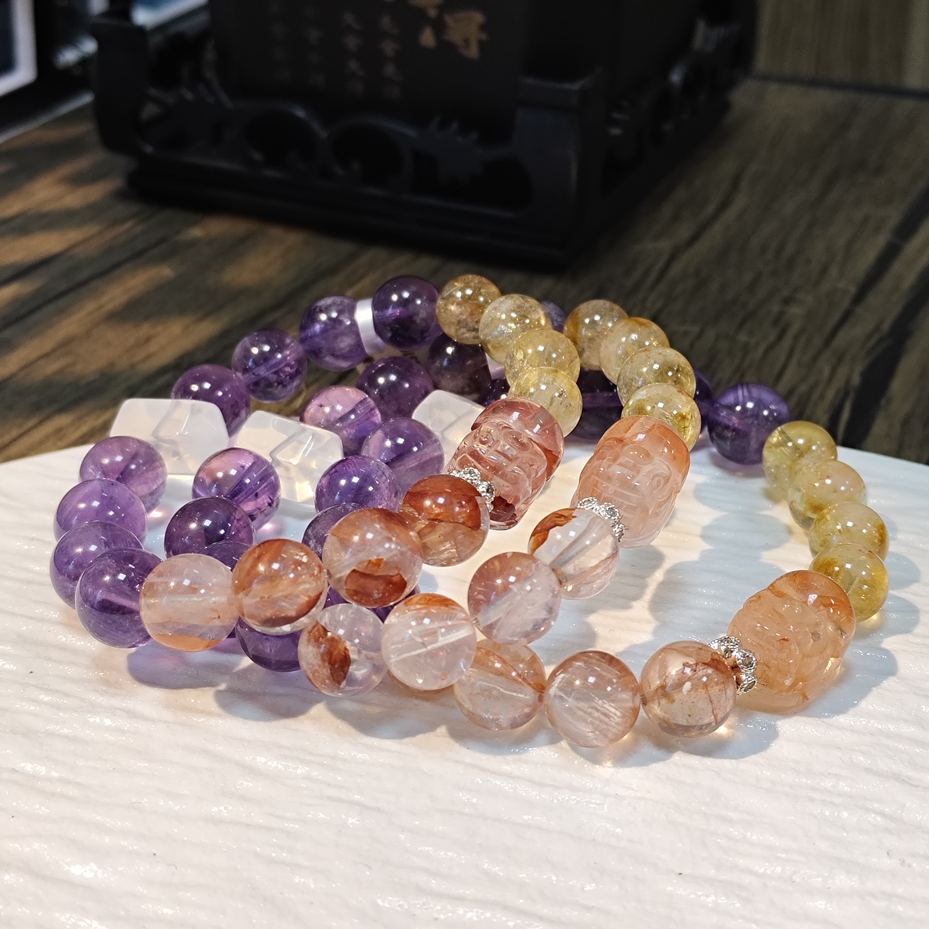 【书记甄选】原创水晶单圈手链 多样性发一件 9mm BB648