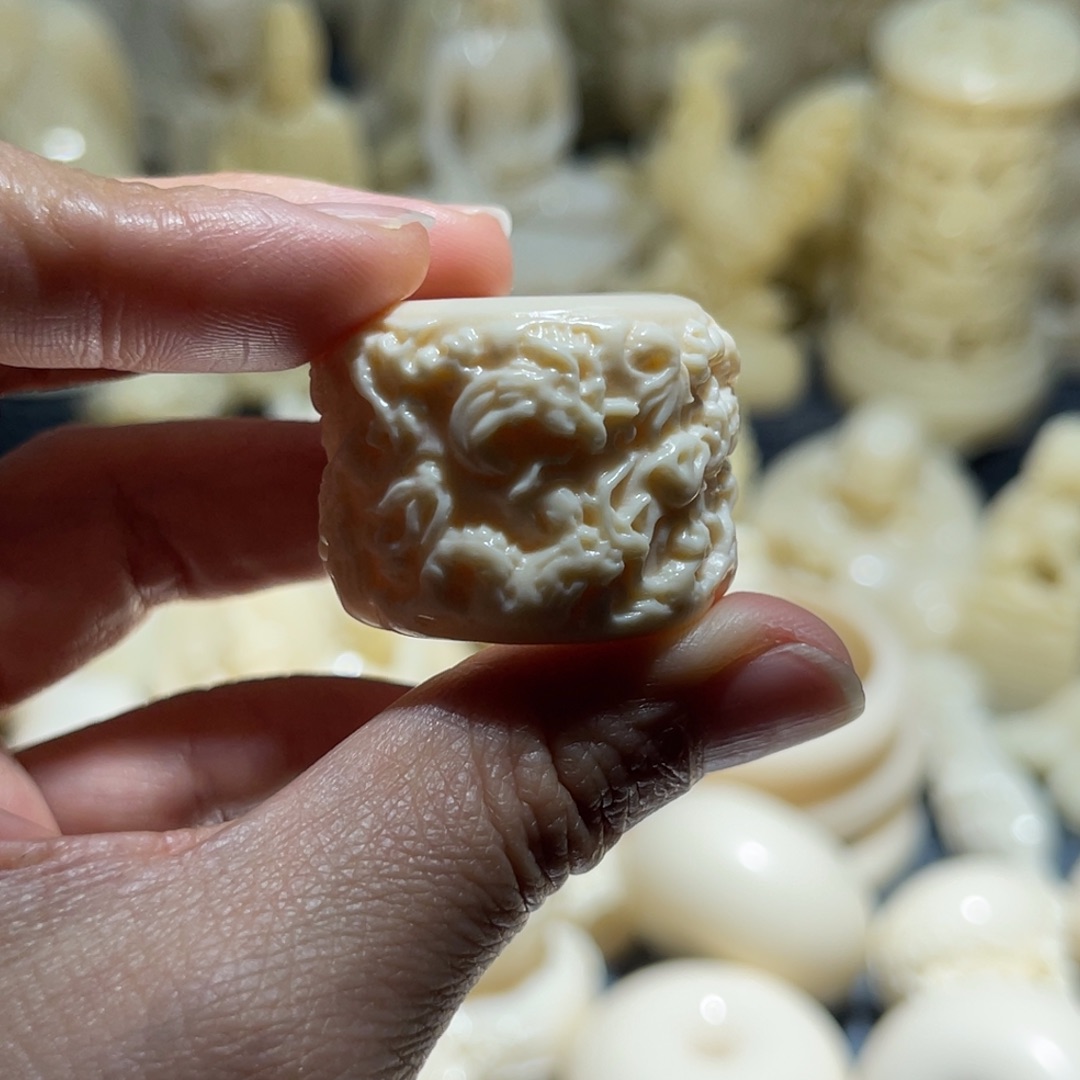 赤***玉猛犸象牙手串/手链/手镯扳指