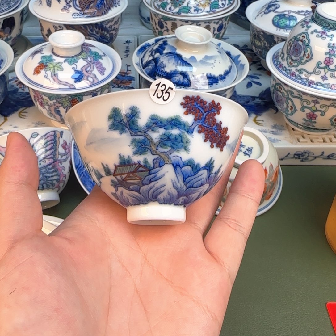 彦祖纯手工手绘茶具135