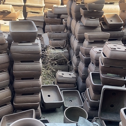 紫砂中国李新紫砂花盆，