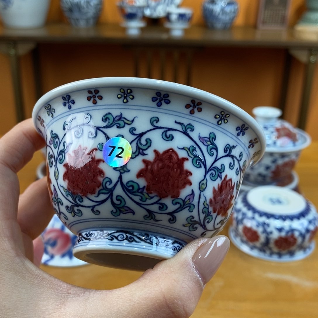 手绘现代茶具非古董