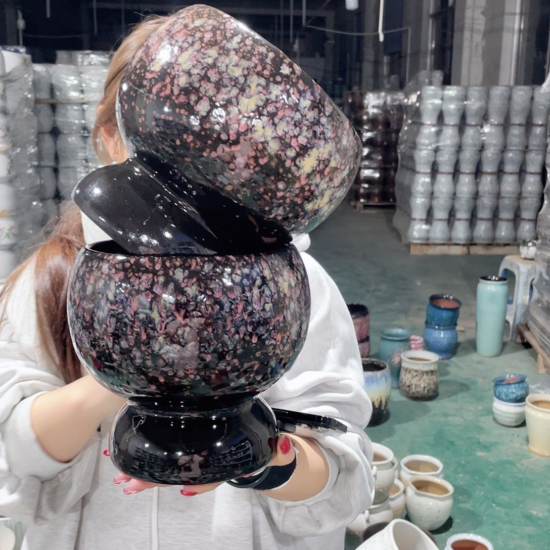 红陶作品高20/18两个