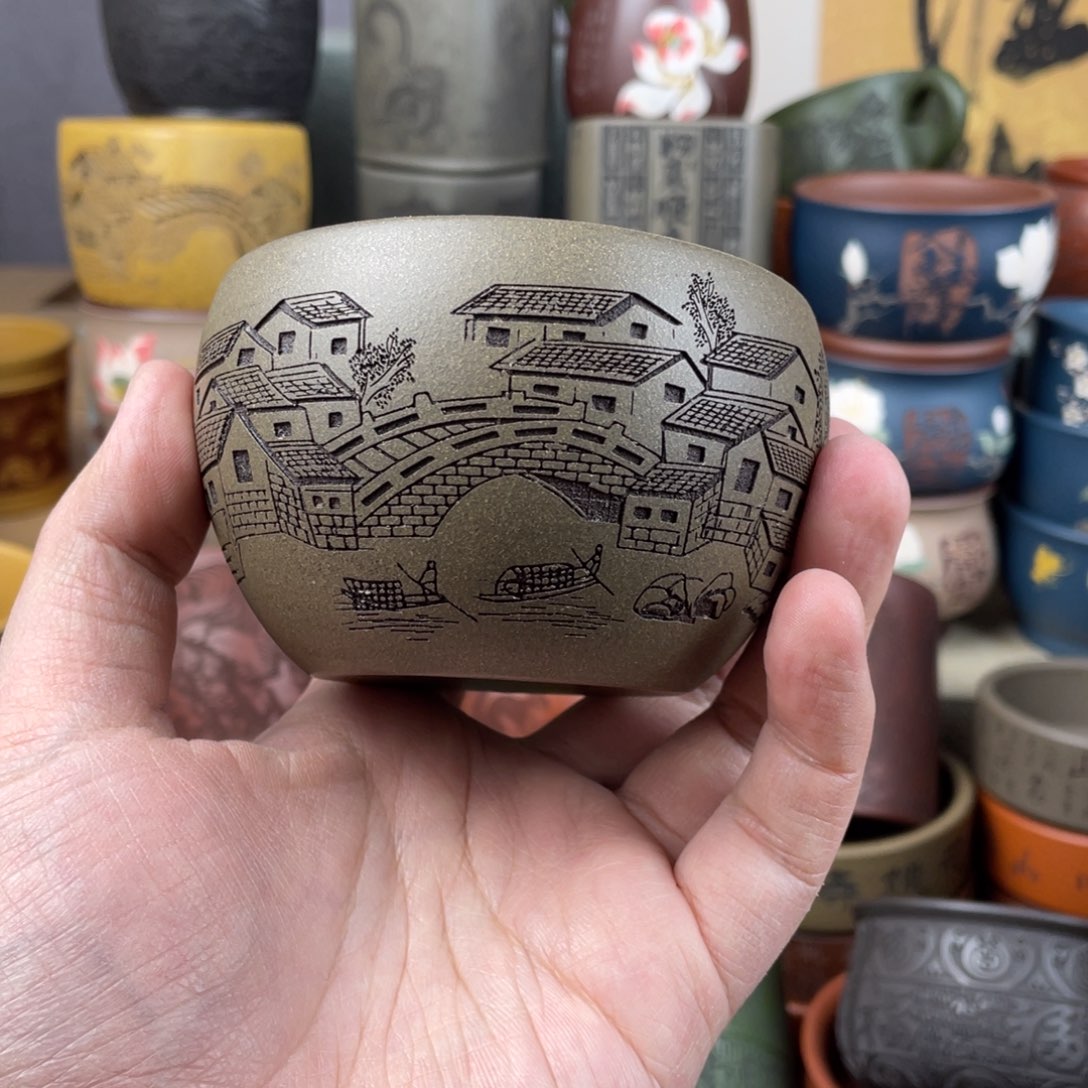 紫砂茶杯紫砂茶杯