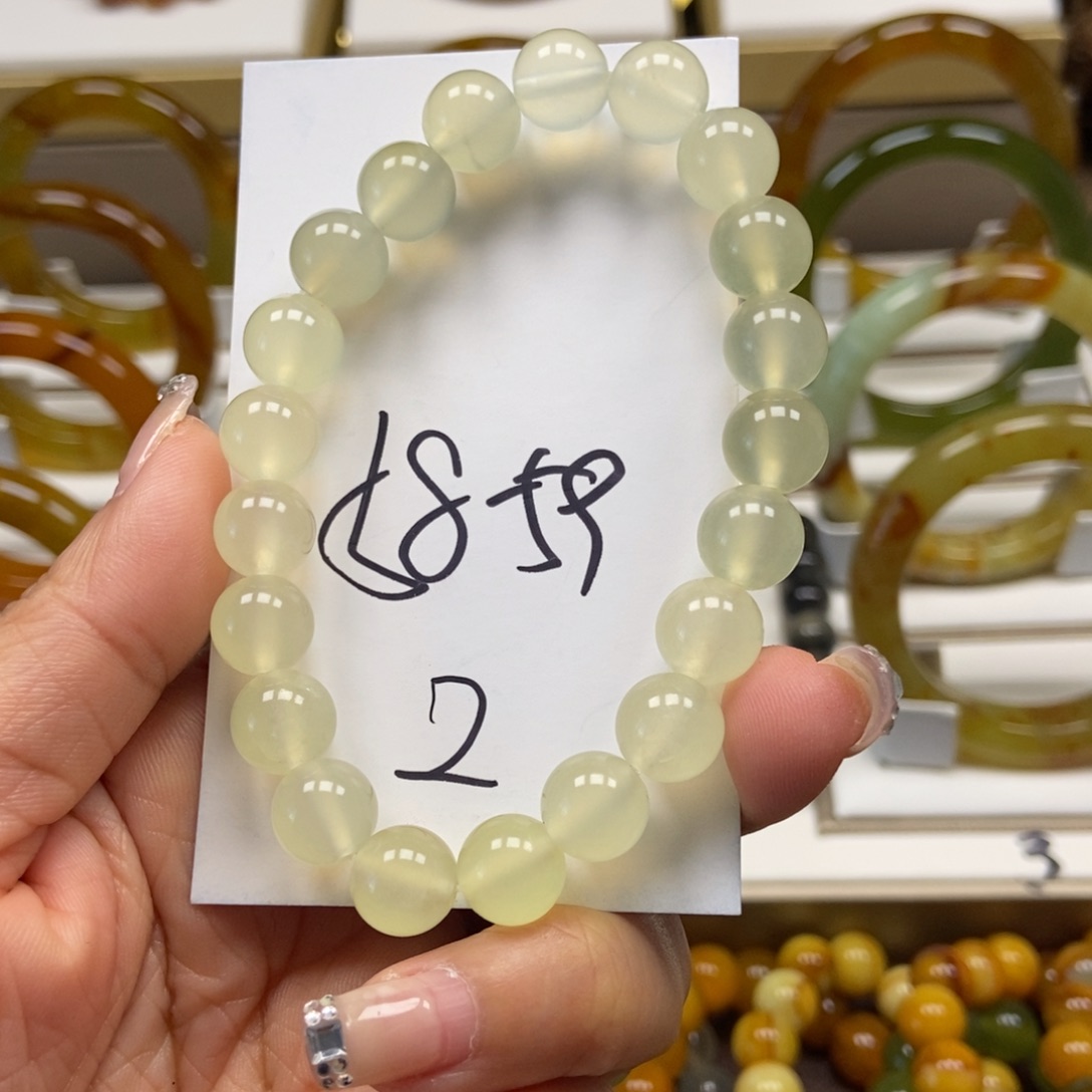 蛇纹石玉手串未镶嵌