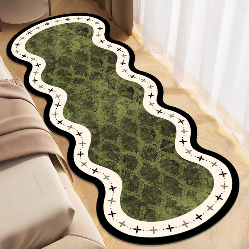 高级氛围床边毯家居亚麻地垫居家必备好物专属推荐家用垫子