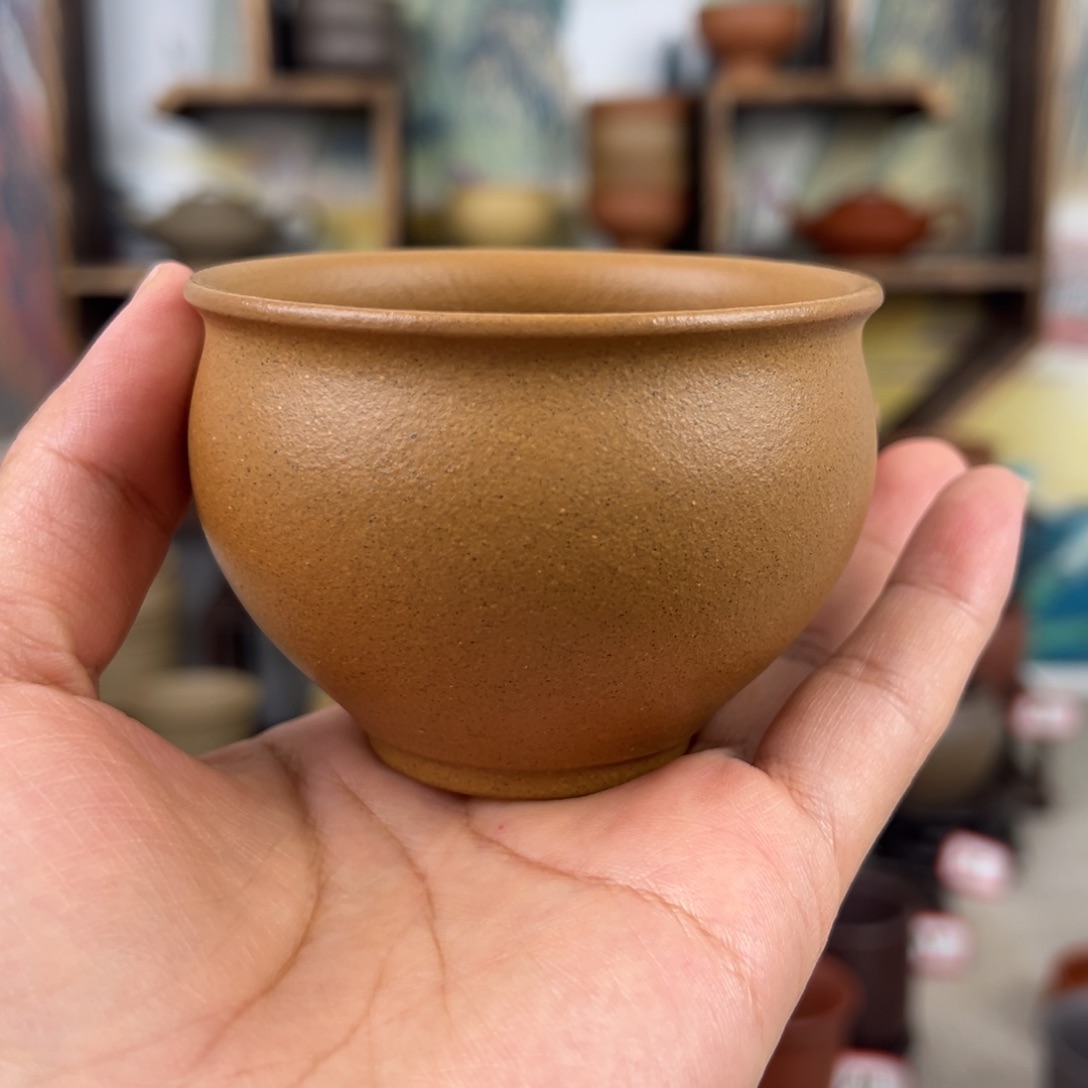 紫砂茶杯拙器甄选，纯原本矿。