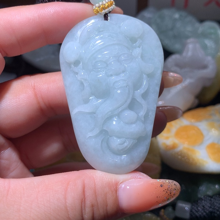 翡翠未镶嵌颈饰保真天然A货翡翠