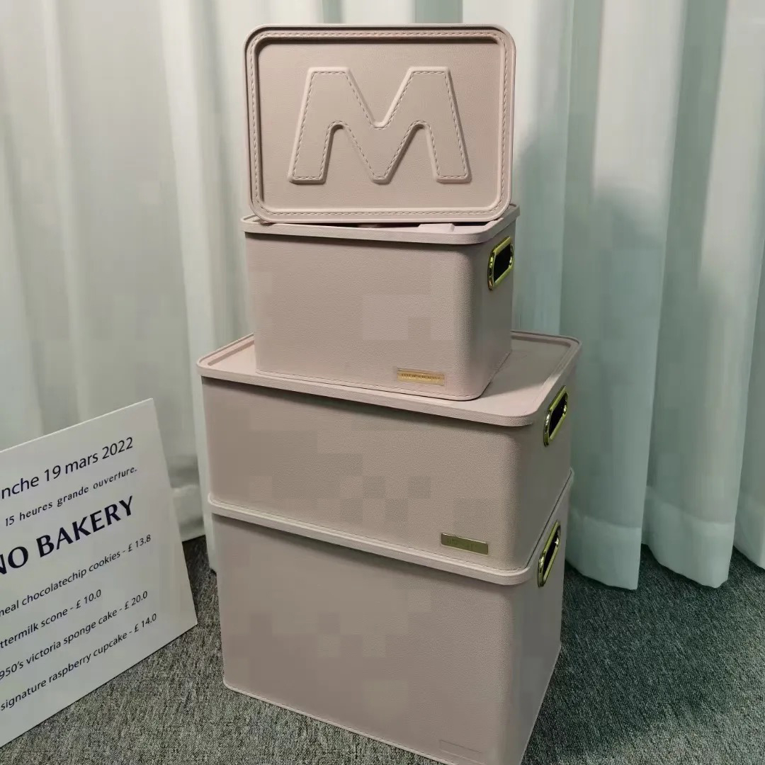 整理箱收纳筐防水内衣收纳盒书房盖子款简约收纳箱