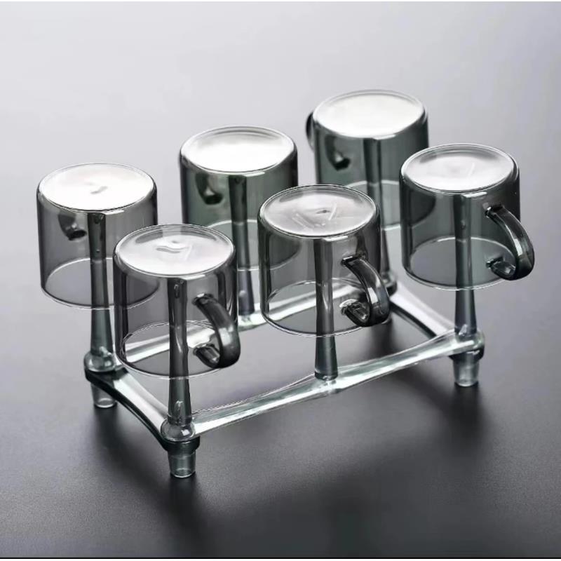 玻璃杯防烫耐热耐冷耐高温带把家用主人杯客杯防爆加厚透明高硼硅