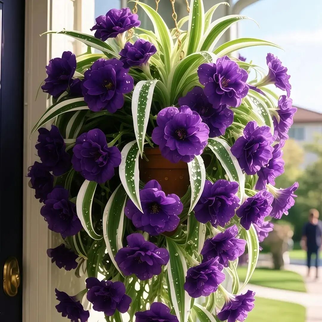 金边大花香水吊兰四季开花新手好养四季开花花卉绿植盆栽花苗