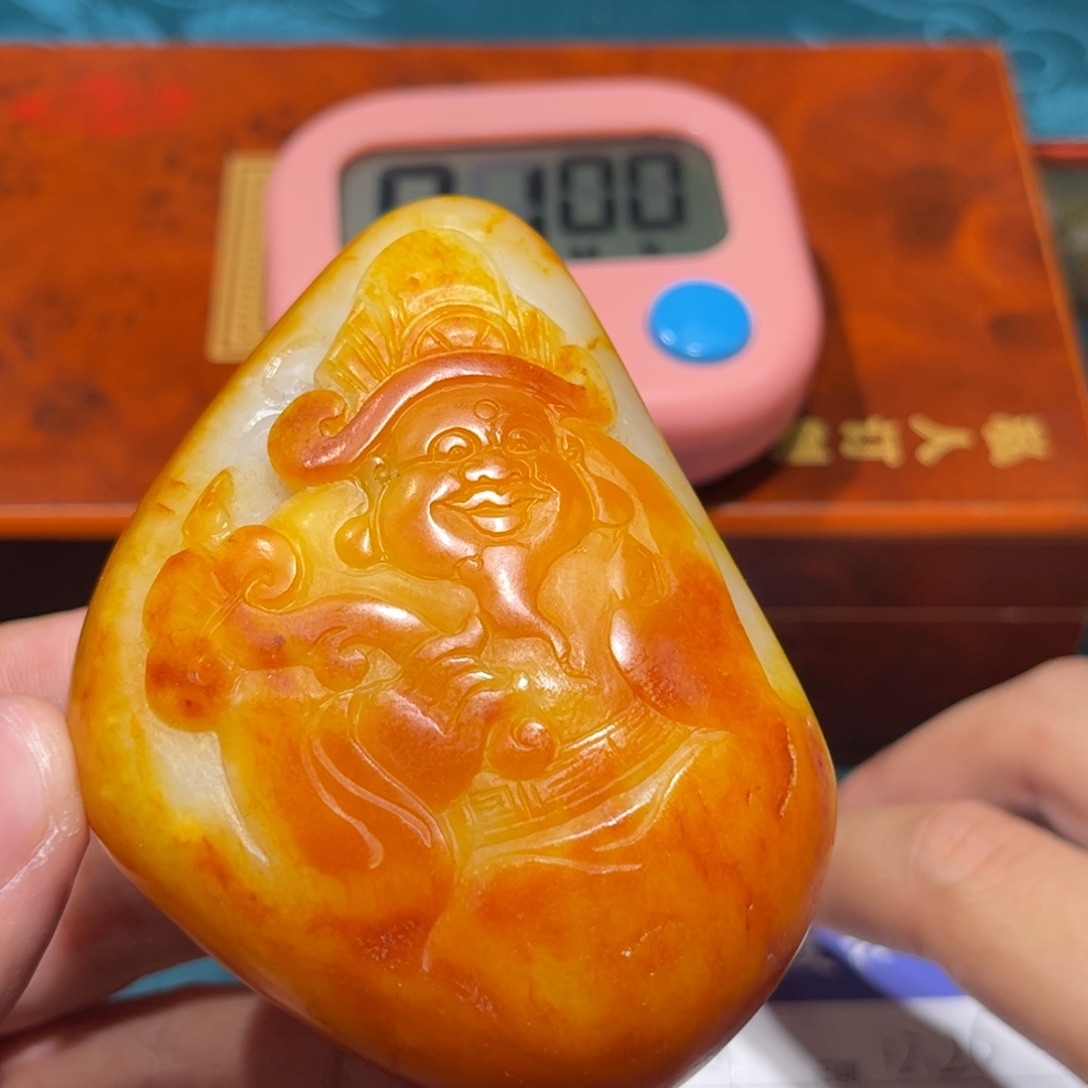 剑****)皮雕手把件剑哥