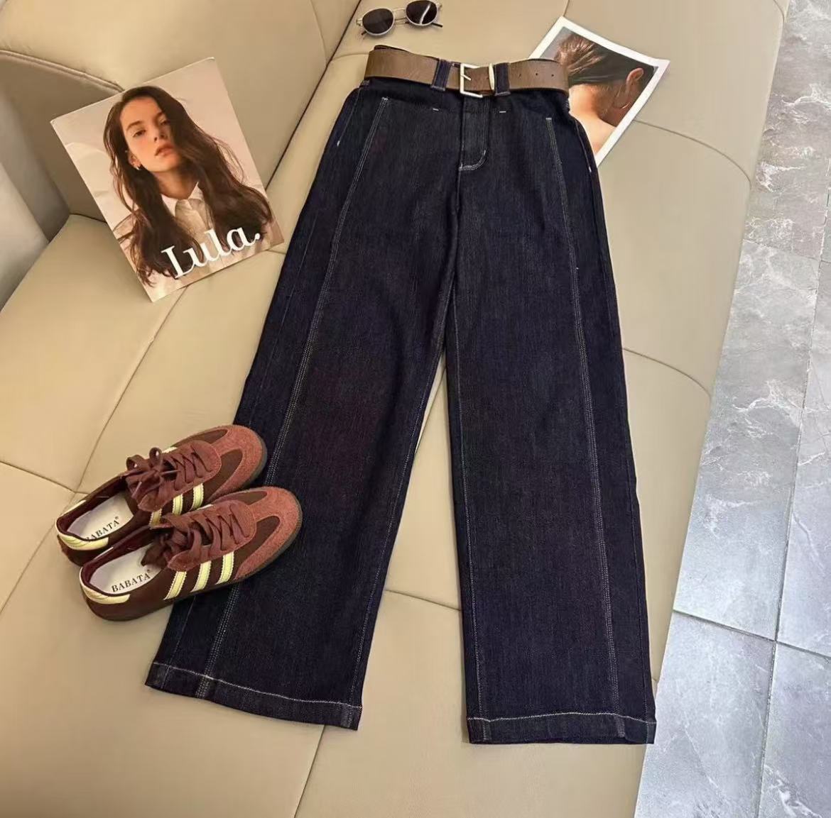 【裤子】春秋季新款长裤宽松休闲女装4487[66]Q